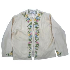 Vintage Prestige Originals Handmade Hook Eye Closure Wool Cardigan Sweater